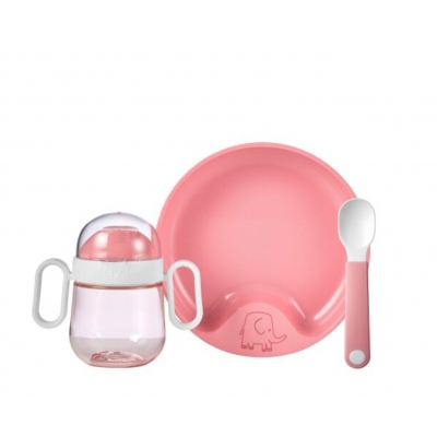 Babyservies - Mepal - Mio 3-delig - Deep pink