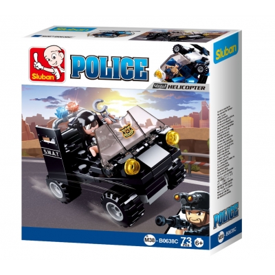 Sluban Police: swat buggy zwart (M38-B0638C)