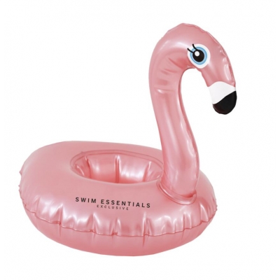Swim Essentials - Opblaas bekerhouder - Rosé gouden - Flamingo